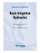 Basic Irrigation Hydraulics Student Workbook